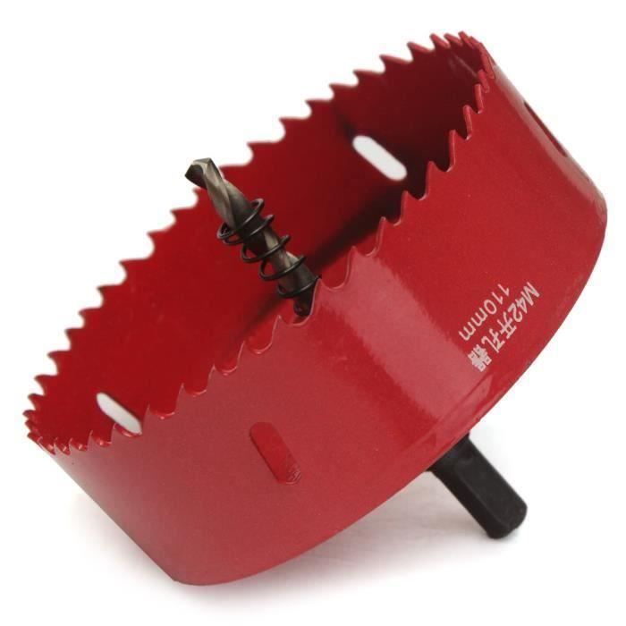 110-200mm Bi Metal M42 HSS Scie-cloche trou Foret Perceuse Pr Aluminum Fer Tuyau 110mm A50362