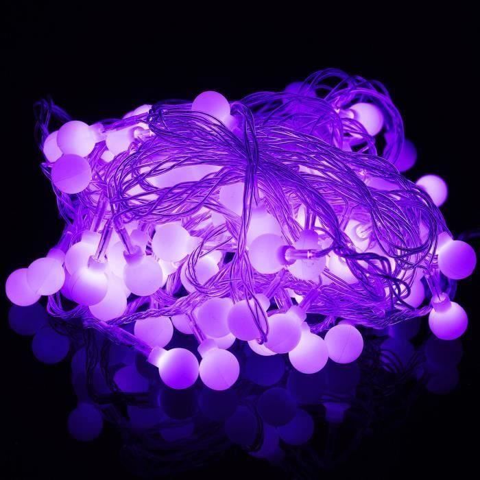 10M 100LED Guirlande Lumineuse Mariage Globe Chaîne Patio Extérieur Claire Noël EU Prise Pourpre Ve29074
