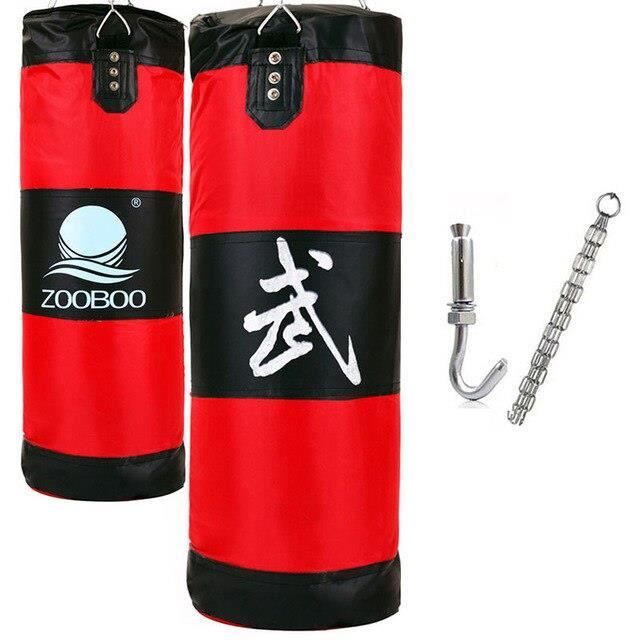 Nouveau 100cm boxe sac de boxe Fitness sacs de sable frappe goutte creux vide sac de sable Art Martial entraîn*ME1411