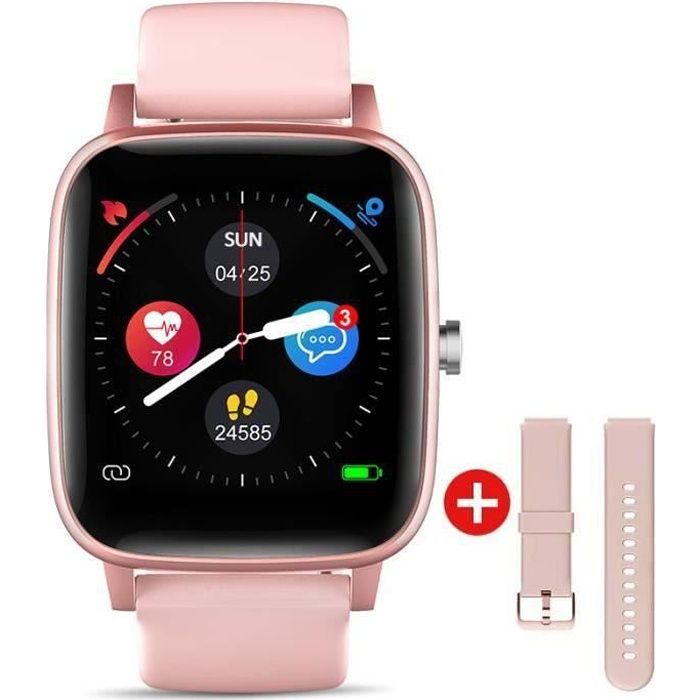 MAGICIFOX Montre Connectée Femmes, Montre Intelligente étanche IP67 - Fréquence Cardiaque, Moniteur de Sommeil Compteur de Calorie