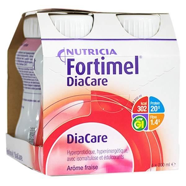 Nutricia Fortimel Diacare Arôme Fraise 4 x 200ml