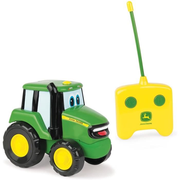 VEHICULE MINIATURE ASSEMBLE ENGIN TERRESTRE MINIATURE ASSEMBLE TOMY - Tracteur Jouet Enfant, Johnny le Tracteur Radiocommand&e344