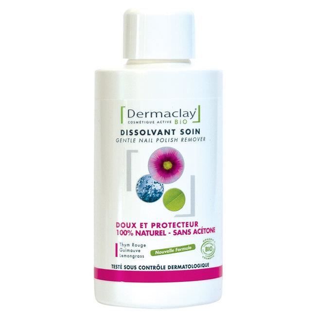 Dermaclay - Dissolvant bio sans acétone - Thym rouge et Guimauve - 125ml