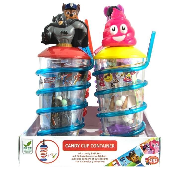 Pack de 8 Gobelets Paille - Mix de License Mix 21g de bonbons