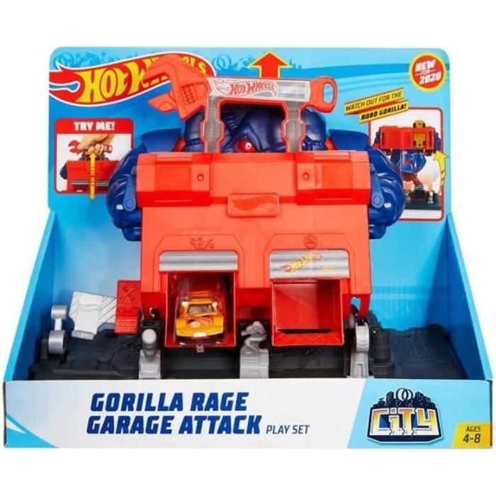 Hot Wheels garçons de garage Gorilla Rage29 cm rouge/bleu foncé 2-pièces