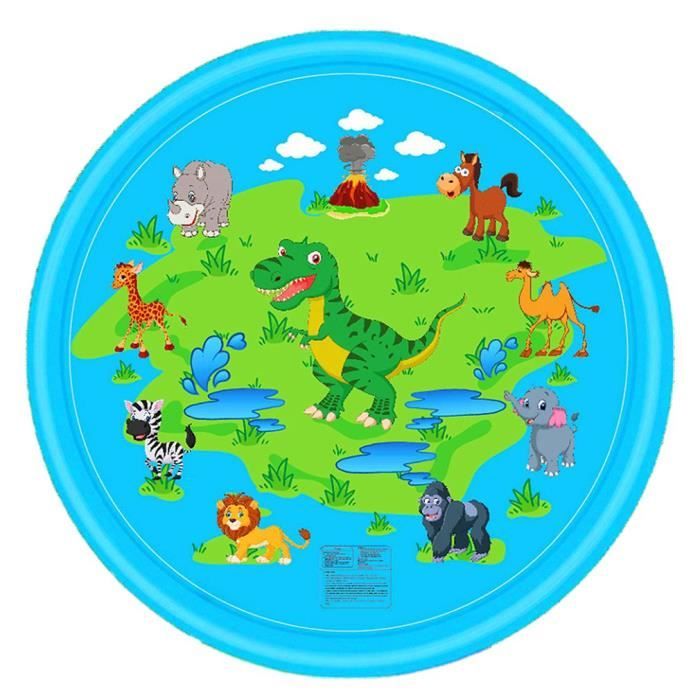 170Cm Tapis De Jet D'Eau Gonflable, Tapis De Jeux Aquatique Pour Enfant Plage/Pelouse,Style Dinosaure