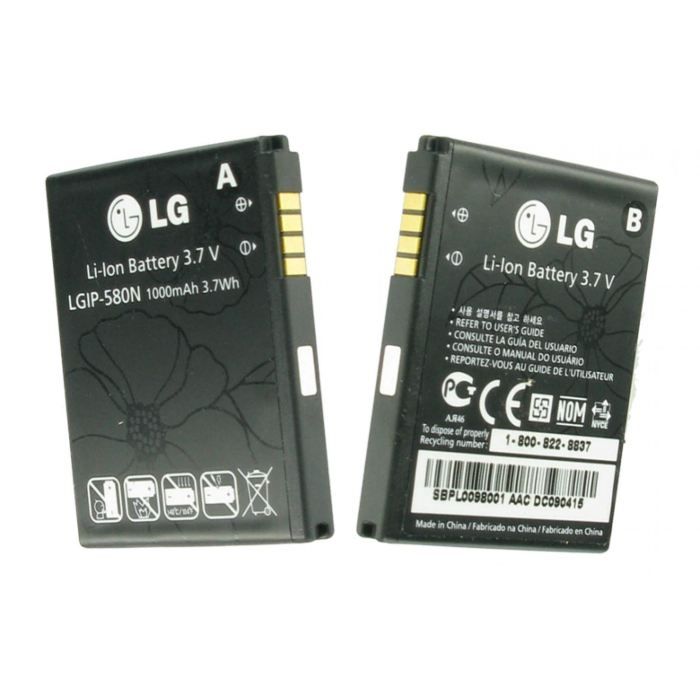 Batterie d'origine lg lgip-580n li-ion 1000 mah