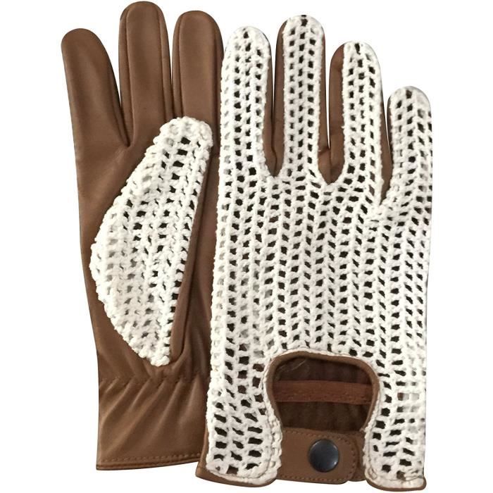 GANTS DE CONDUITE EN CUIR POUR HOMME