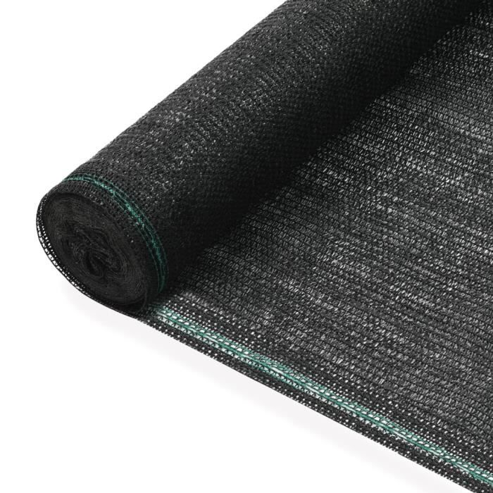 Clôture de tennis-Filets de tennis PEHD 1,8 x 25 m Noir