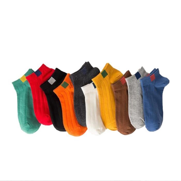 10 paires de chaussettes courtes bouche peu profonde respirant femmes pour filles dames
