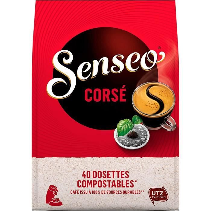 LOT DE 6 - SENSEO Café Corsé - 40 Dosettes Souples - 277g