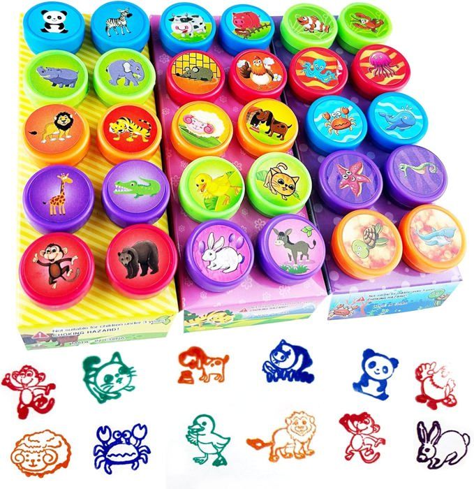 Lot De 8 Tampons Auto-encreurs Pour Enseignants - Motifs Motivants - 8 Couleurs - Boîte De Rangement - Pour évaluations Et Encouragements