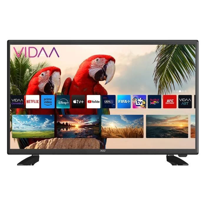 Téléviseur LED NEI 24NE4900 60 cm Wi Fi HD Smart VIDAA Classe E Noir