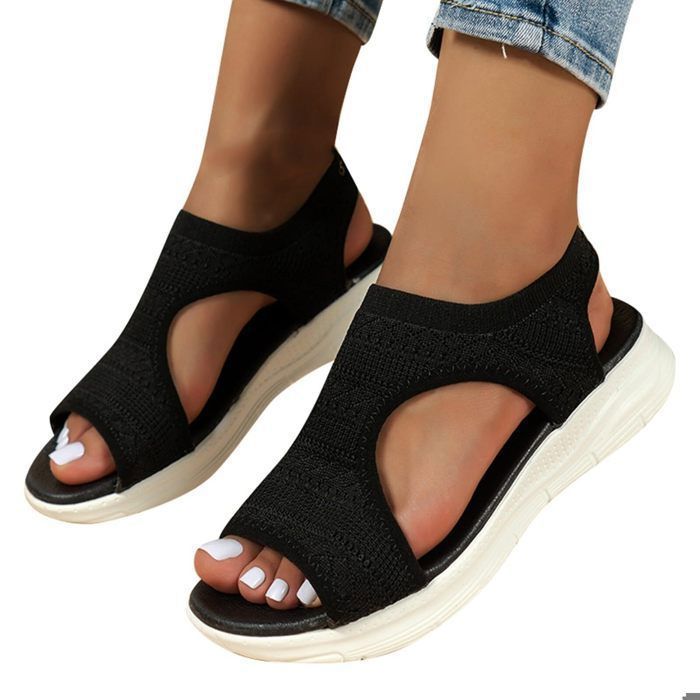 Sandales Plateforme Compensée Qupid – Turquoise, Pointure US 7.5, Occasion Excellent état