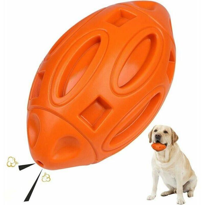 Meilleurs prix pour Jouet Chien Indestructible Jouet à mâcher pour Chien Balle Sonore en Caoutchouc Jeux pour Chien Jouet pour Chiens Moyens et Label