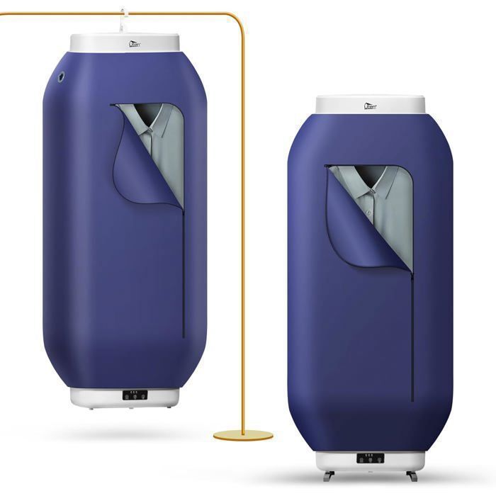 UTEN 600W Mini Sèche-linge PortableSéchoir étendoir à Linge électrique Pliable avec MinuterieDouble UsagePoser ou à Suspendre