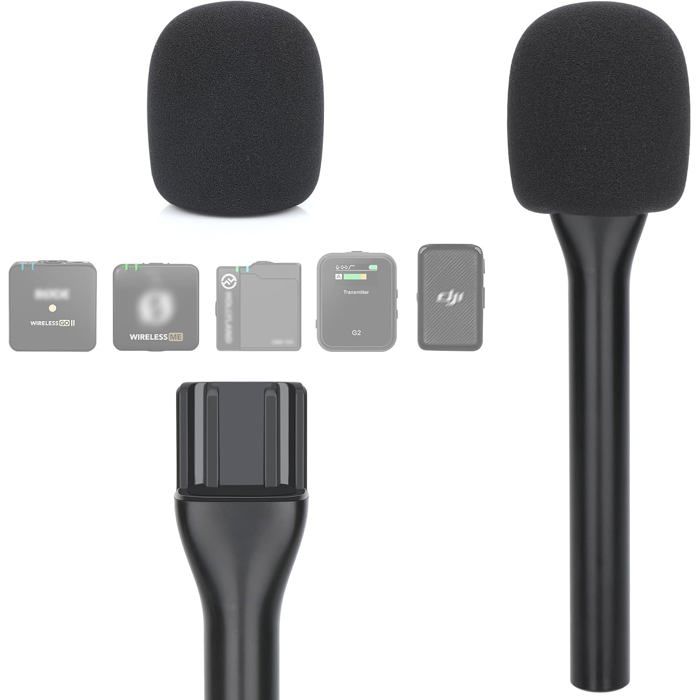 Lot De 2 Microphones En Fourrure Pour Hollyland Lark M1 Et Lark C1 - Pare-Vent Anti-Bruit Du Vent