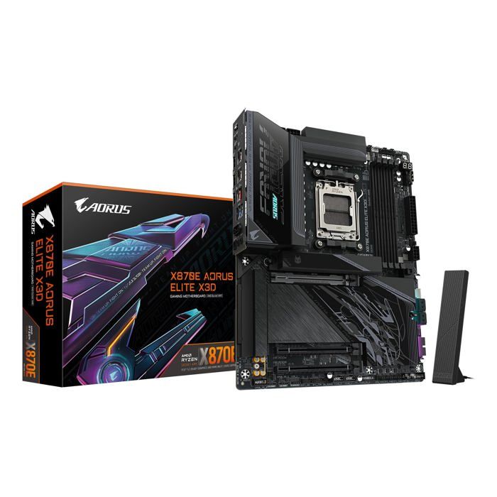 Gigabyte X870E AORUS ELITE X3D X870 AM5 ATX DDR5 - vue 6