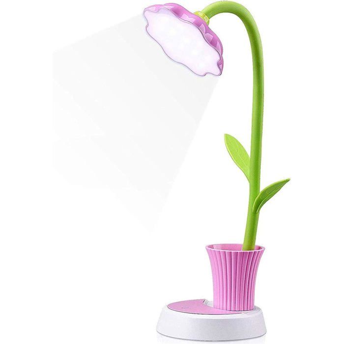 Lampe de bureau pour enfants Lampe de bureau rechargeable créative LED Protection des yeux Lampe de table à capteur tactile Lampe