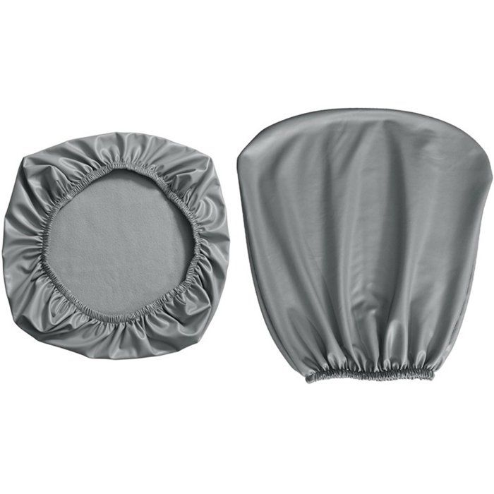 Lot de 2 housses de chaise - Housse antidérapante - Housse pour chaise de bureau - Housse de dossier - Housse amovible - Housse