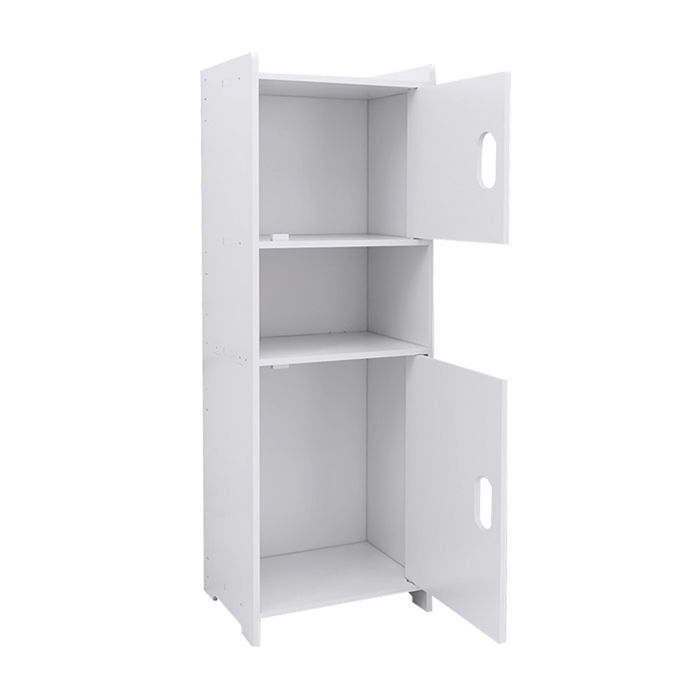 KEDIA Armoire de Salle de Bain à Double Porte Meuble de Rangement pour Chambre à Coucher Iinstallation Facile Nettoyage Simple