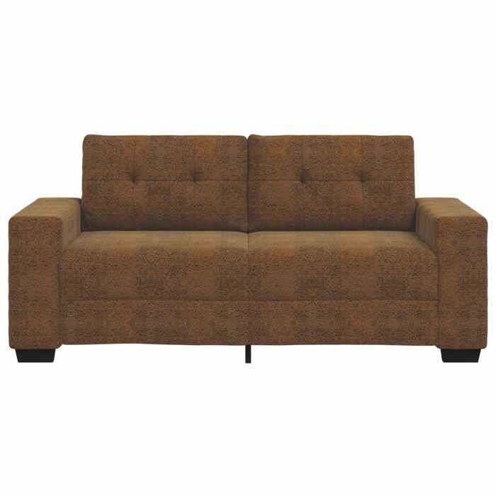 En solde Canapé-Sofa Relax( 2 personnes) - SWEETY - maximale/siège : 110 kg - avec coussin Marron Faux cuir LV2971