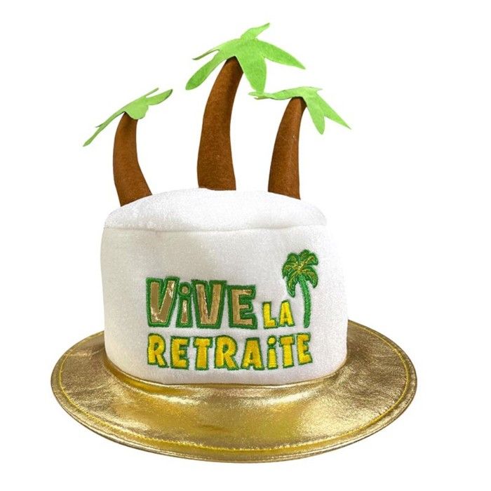 CHAPEAU VIVE LA RETRAITE Multicolore