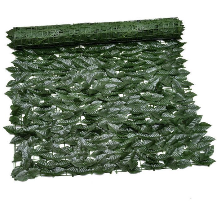 Clôture artificielle - PZCC - PZCC - 300 x 100 cm - 24 pcs 25 x 50 cm - Plastique non toxique