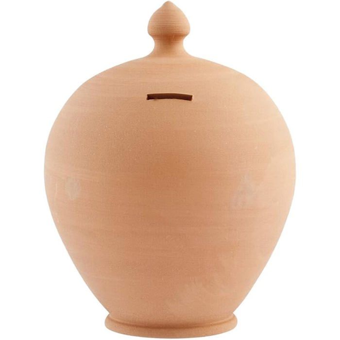 Home Tirelire Terrecuite Ronde Taille unique Multicolore