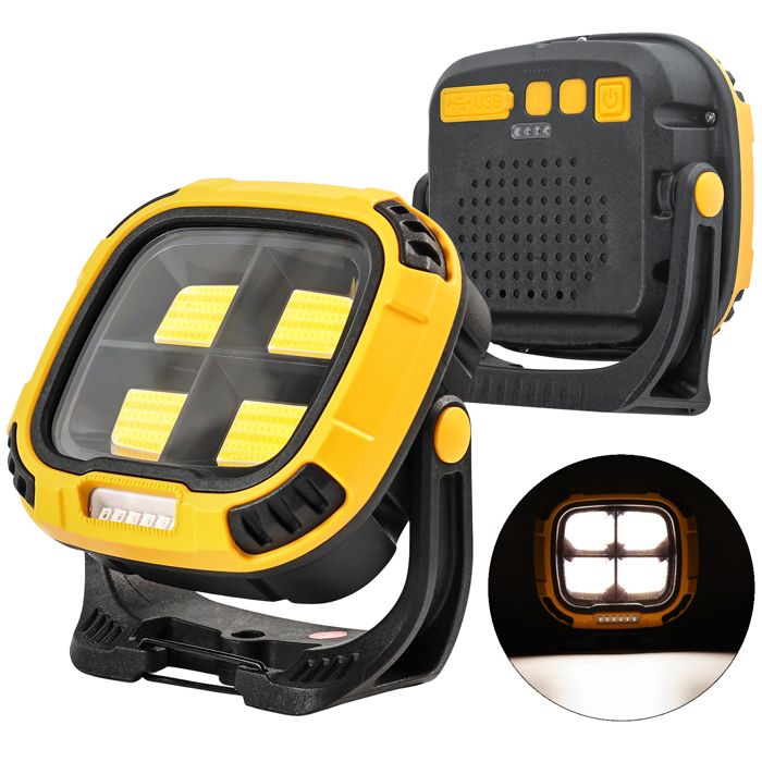 Lampe Travail LED 4000LM COB Magnétique Rechargeable USB Étanche Multi ...