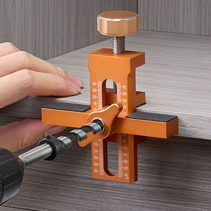 Gabarit de montage pour porte darmoire positionneur dinstallation niveleur réglable en alliage daluminium pour le travail du