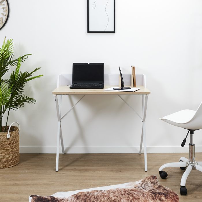 Bureau - HOME DECO FACTORY - Brice - Épuré - Blanc