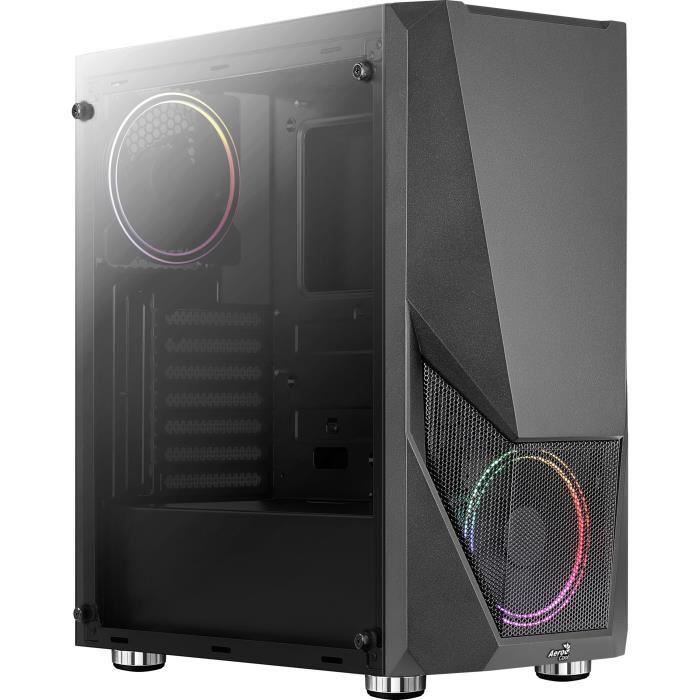 Boîtier PC – AEROCOOL – Zauron Saturn FRGB G V2 – Boitier sans alimentation – Moyen tour – Format ATX – Noir ( ACCM-PV23023.11 )