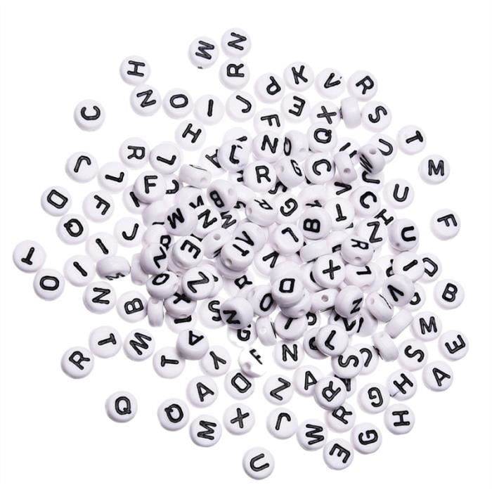 50g x assortiment coloré en forme de perles en acrylique