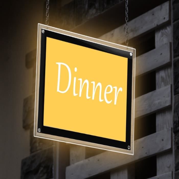 Tableau Lumineux à LED 50x70 Cm - Avec Télécommande, 8 Stylos Fluo, Pour Bar, Café, Mariage, Décoration (verre Trempé, Cadre Aluminium) - 5