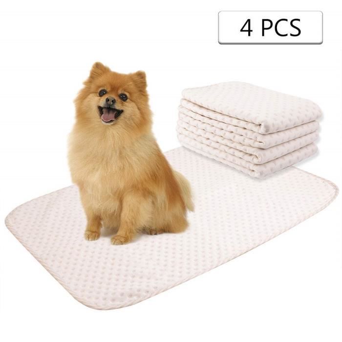 Alèse Lavable, Tapis Educateurs Chien - Couche Absorptif - Pipi Coussinets Réutilisable pour Apprentissage de la Propreté (50*70)