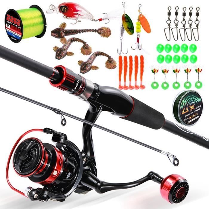 Canne À Pêche 2, 3 Sections En Fibre De Carbone Spinning Coul E Canne 595222