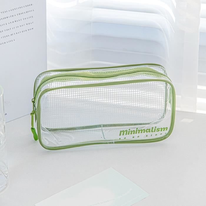 Boîte à Crayons Transparente en Plastique de Grande Capacité, Empilable, Translucide, Rangement pour Stylos, Fournitures de Maison et de Bureau, 1 Pièce  15