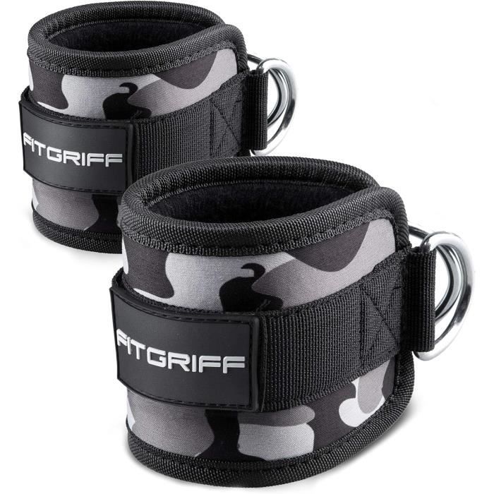 Fitgriff® Sangle Cheville Musculation Poulie V1 - Ankle Straps