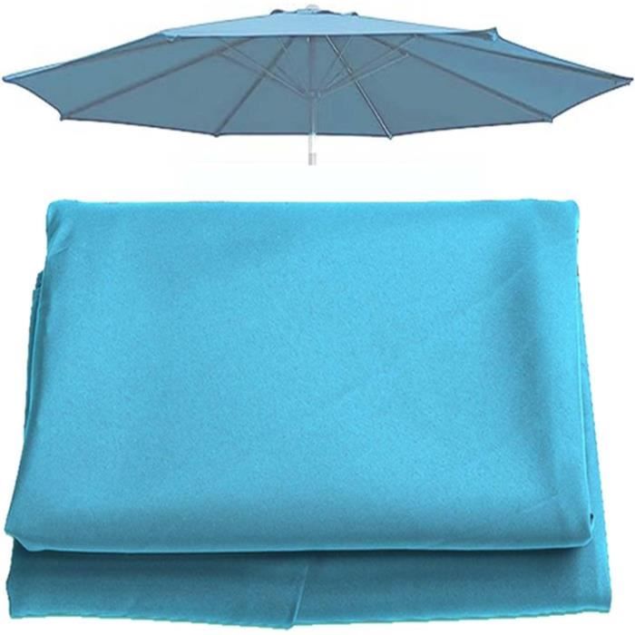 Toile Parasol Déporté CORANRIKA Verte Ronde - Toile De Rechange Résistante Pour Extérieur, Jardin, Plage Ou Terrasse