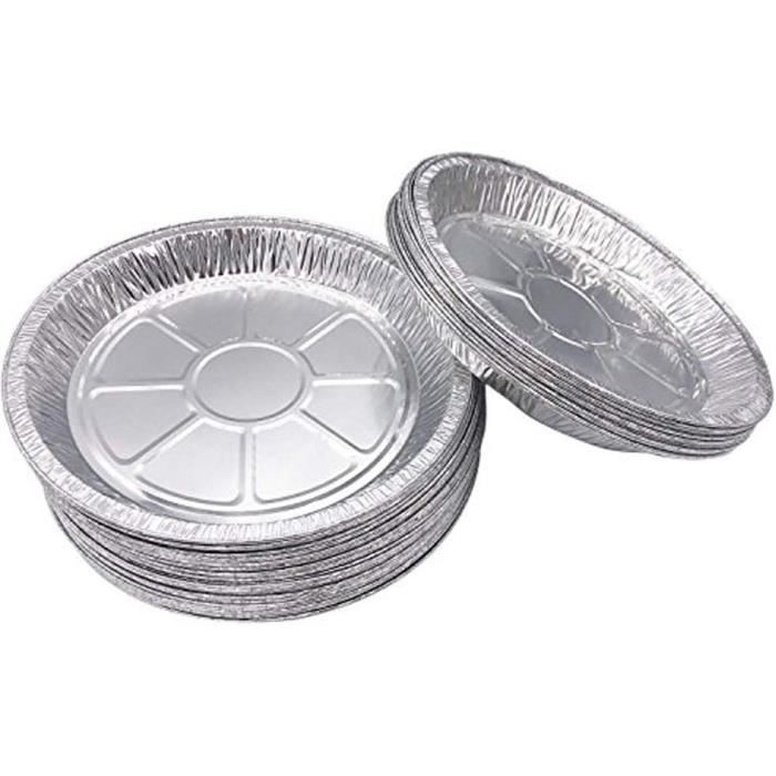 250 Pièces Moule À Tarte Aluminium Jetable Moule À Tarte Aux Oeufs Plat À Tarte En Papier D