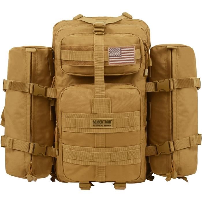 2x Sac À Dos Tactique Molle Sacoche Militaire Sac De Trekking Camping Sport - Sport
