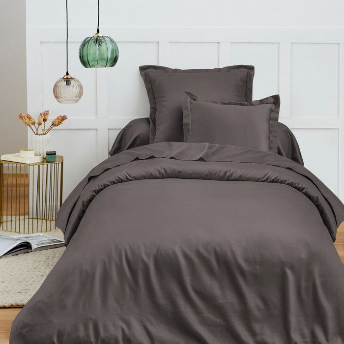 Housse de couette 140 x 200 cm Prémium pour lit 1 place - Prémium Ardoise Housse de couette 140 x 200 cm Prémium pour lit 1 place - Prémium Ardoise