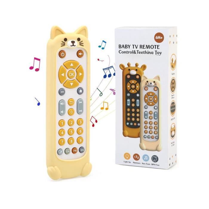 Jouet télécommandé - Éducatif - Multicolore - 50 effets sonores - Pour bébés de 6 mois à 3 ans