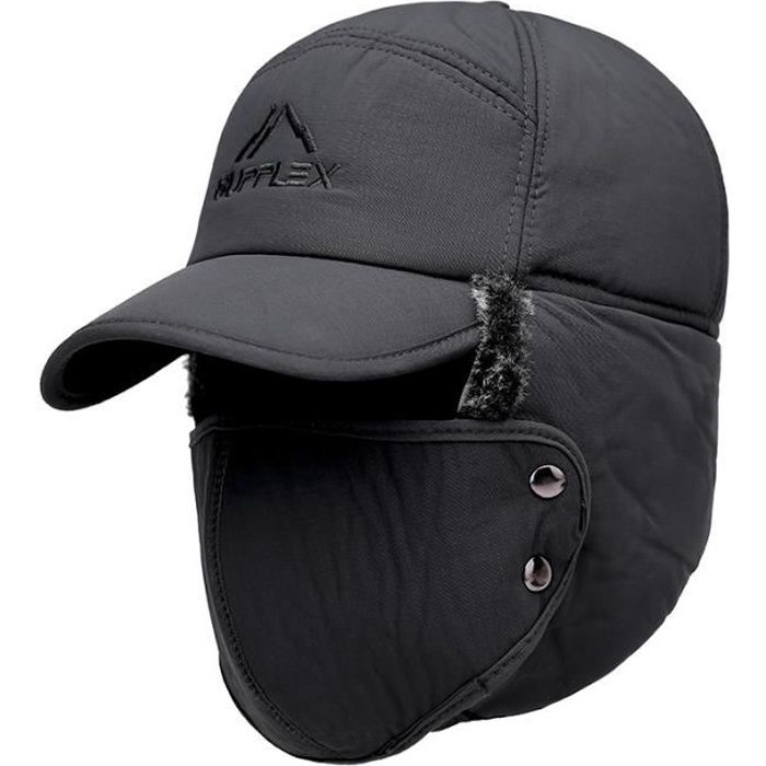 Bonnet Cagoule Tricoté D'Hiver, Masque De Ski Chaud, Coupe-Vent Pour Femmes