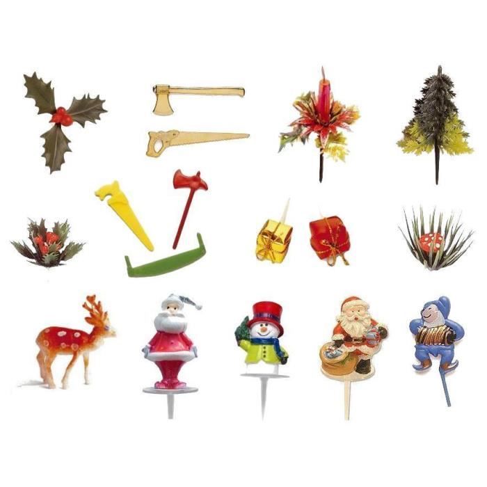 Lot De 17 Sujets Decoration Buche Noël Achat Vente Aide Pâtisserie Lot De 17 Sujets Decoration Cdiscount