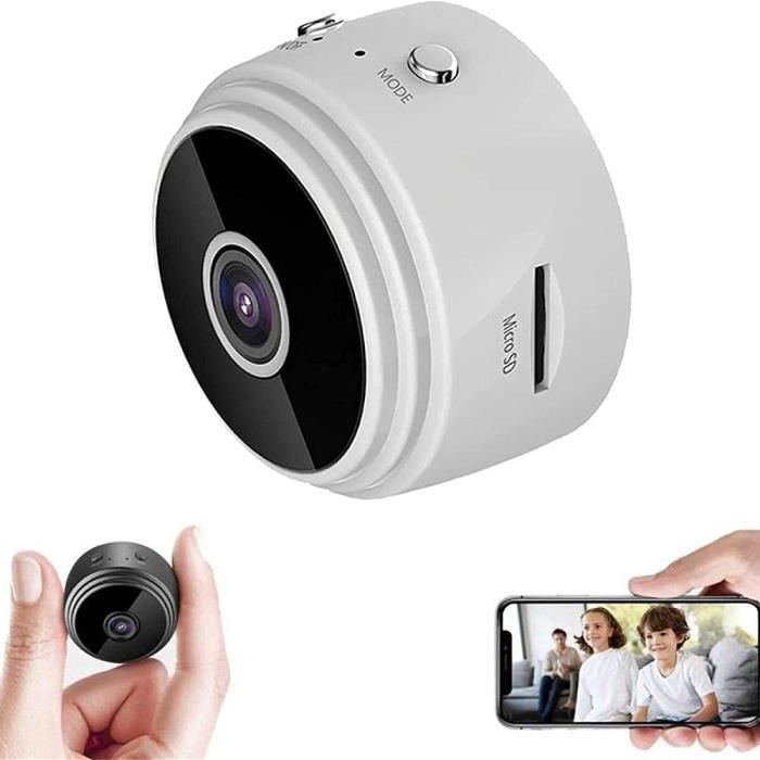 Mini Caméra De Surveillance Wi-Fi Avec Support Magnétique - Vision Nocturne Grand Angle, Carte 16 Go Incluse, Portable Et Discrète