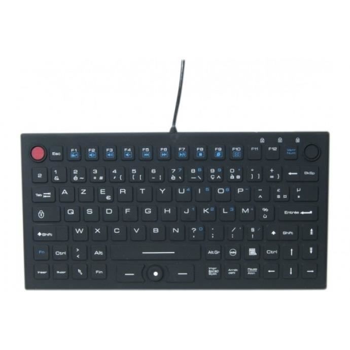 CUC Exertis Connect 574436 Avec fil USB Clavier à membrane ĄŽERTY Noir Souris incluse