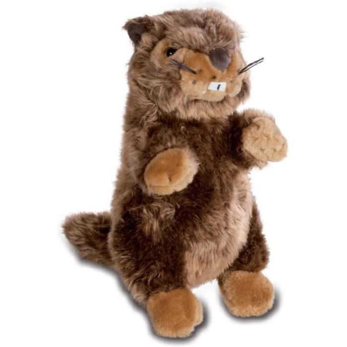 Peluche chien Marmotte - Marron - Kiabi - 5.90€
