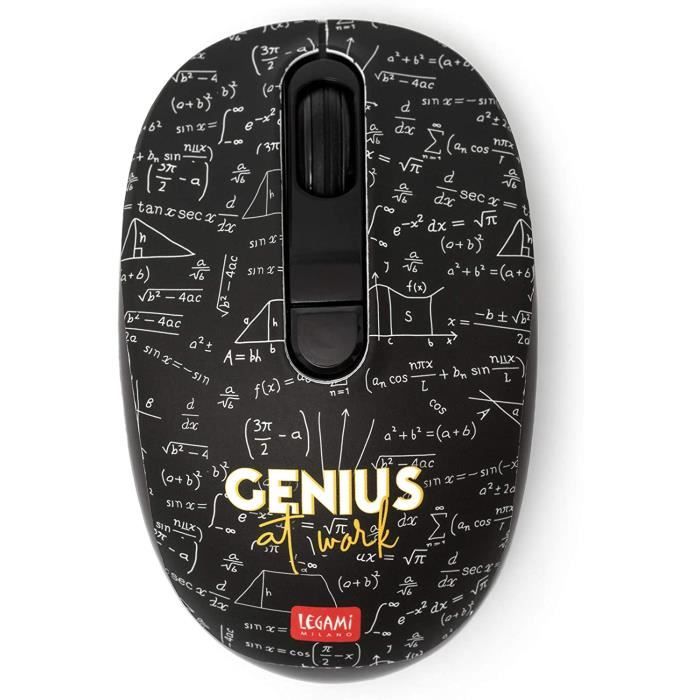Souris Sans Fil Kitty Legami – Récepteur USB Compact, 3 Vitesses DPI (800/1200/1600) – Design Mignon, Portée 10 M